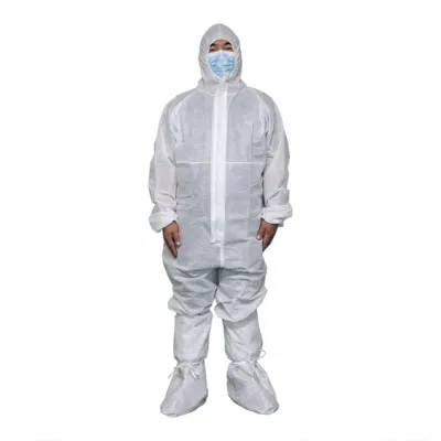 PPE 흰색 유형 5 6 보호 작업복