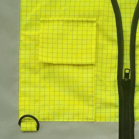 반사 사용자 정의 로고 Fr 정전기 방지 클래스 2 안녕 힘 공장 도매 교통 보안 조끼 노란색 반사 안전 조끼